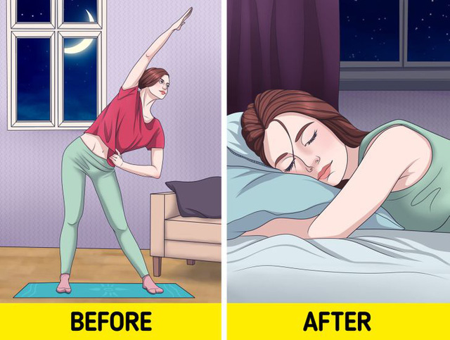 Lợi ích không ngờ khi tập thể dục trước khi đi ngủ
