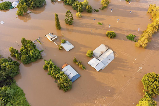 Mưa không ngớt nhấn chìm các thị trấn Australia lần thứ 2 trong tháng