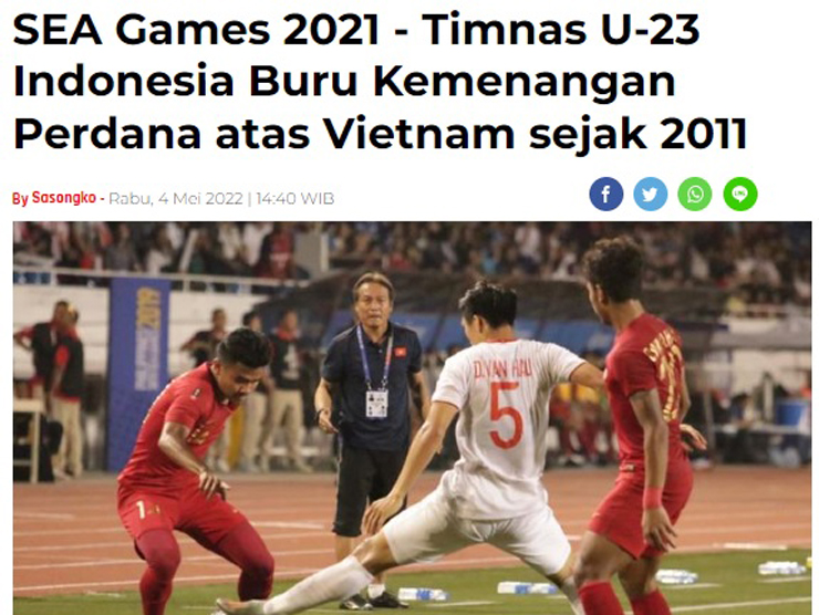 Báo Indonesia lo đội nhà đấu U23 Việt Nam, ám ảnh 11 năm không thắng