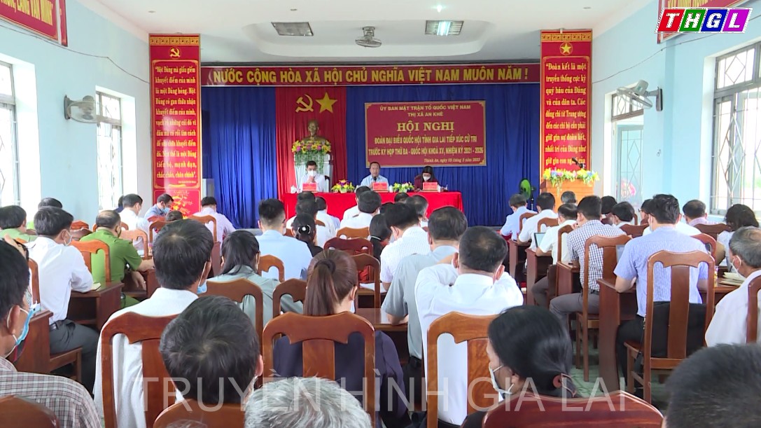 Đoàn đại biểu Quốc hội tỉnh Gia Lai tiếp xúc cử tri huyện Kbang và thị xã An Khê