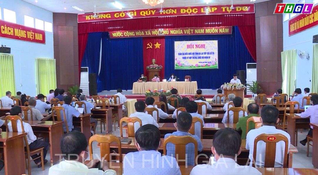 Đoàn đại biểu Quốc hội tỉnh Gia Lai tiếp xúc cử tri trước kỳ họp thứ 3, Quốc hội khóa XV tại huyện Phú Thiện và Chư Pưh   