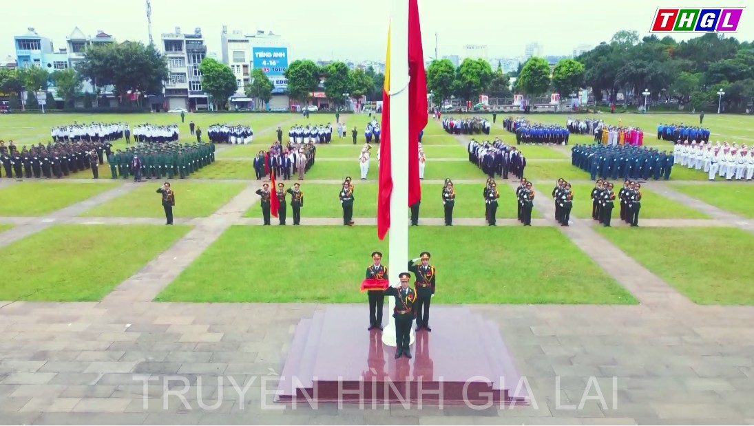 Gia Lai trang trọng tổ chức Lễ Thượng cờ Tổ quốc tại Quảng trường Đại Đoàn Kết