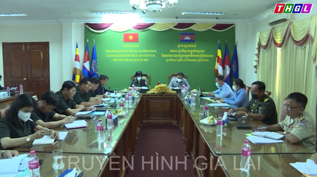 Ban Chuyên trách tỉnh Gia Lai ( Việt Nam) Hội đàm với Ban Chuyên trách tỉnh Preah Vi Hear ( Vương quốc Campuchia)