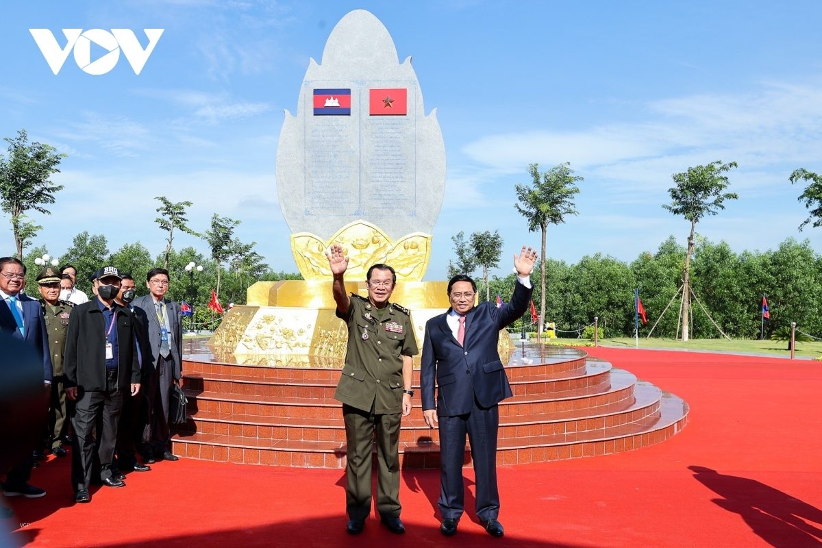 Sáng nay diễn ra Lễ kỷ niệm 55 năm thiết lập quan hệ Việt Nam – Campuchia
