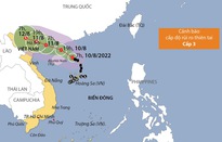 Đường đi của bão số 2 năm 2022 trên Biển Đông