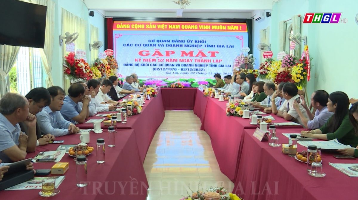Cơ quan Đảng ủy Khối các cơ quan và doanh nghiệp tỉnh Gia Lai gặp mặt cán bộ hưu trí