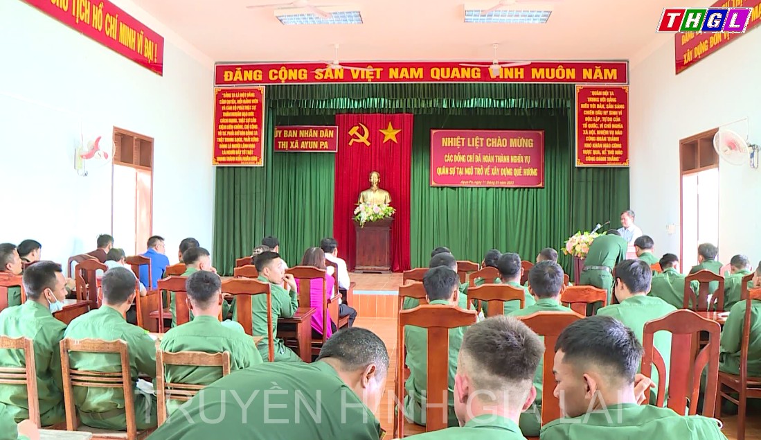 Các địa phương trong tỉnh Gia Lai đón quân nhân hoàn thành nghĩa vụ quân sự trở về