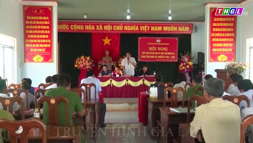 Đại biểu HĐND tỉnh Gia Lai tiếp xúc cử tri xã Đak Smar và xã Sơn Lang (huyện Kbang)