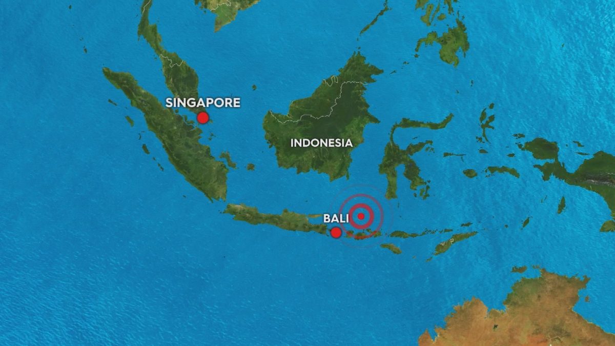 Động đất mạnh 7,0 độ ở Bali, Indonesia