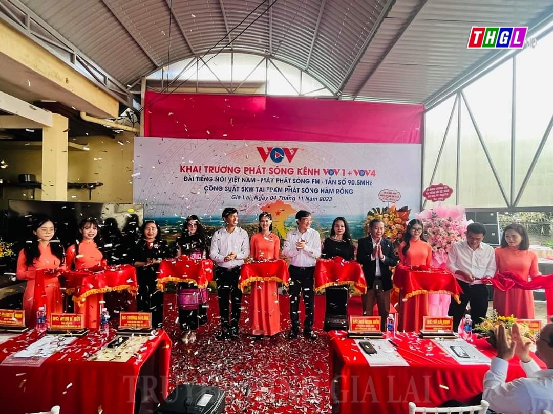 Đài PT-TH Gia Lai khai trương phát sóng kênh VOV1+VOV4 Đài Tiếng nói Việt Nam tần số 90,5 MHz