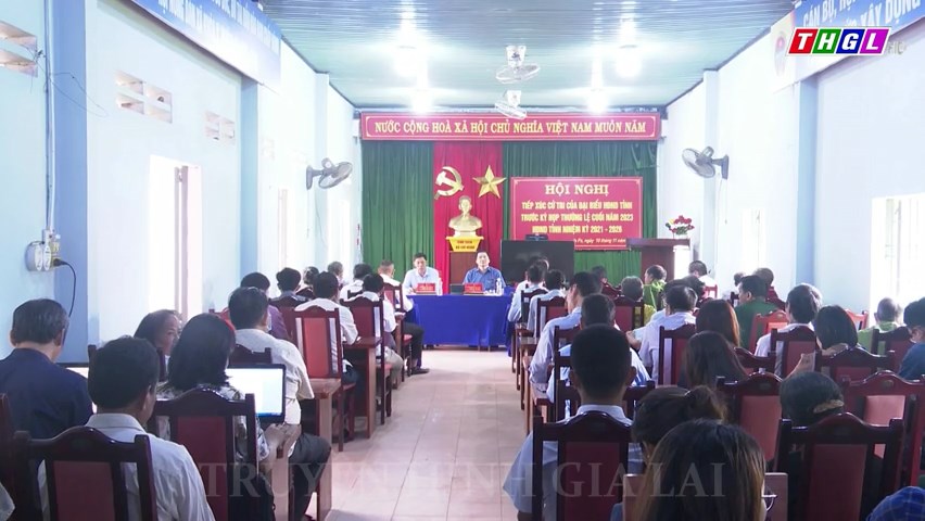 Đại biểu HĐND tỉnh Gia Lai tiếp xúc cử tri tại xã Ia Trok