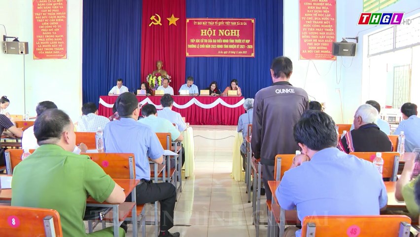 Đại biểu HĐND tỉnh Gia Lai tiếp xúc cử tri huyện Chư Prông