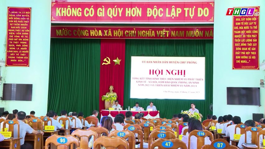 UBND huyện Chư Prông tổng kết tình hình thực hiện nhiệm vụ phát triển kinh tế – xã hội, đảm bảo quốc phòng, an ninh năm 2023