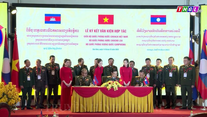 Bộ trưởng Bộ Quốc phòng ba nước Việt Nam – Lào – Campuchiaký Kế hoạch hợp tác quốc phòng năm 2024