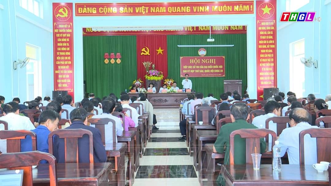 Đoàn đại biểu Quốc hội tỉnh Gia Lai tiếp xúc cử tri tại huyện Đức Cơ và huyện Chư Prông