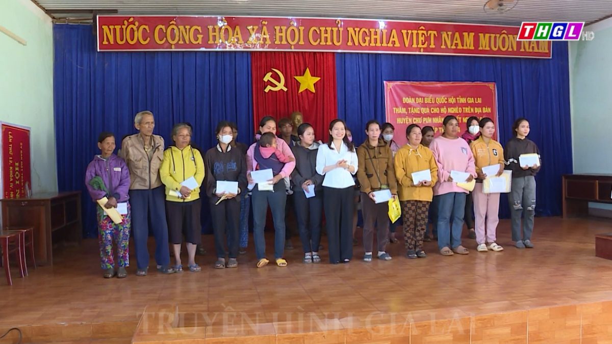 Đoàn đại biểu Quốc hội tỉnh Gia Lai thăm, tặng quà Tết cho hộ nghèo tại huyện Chư Pưh
