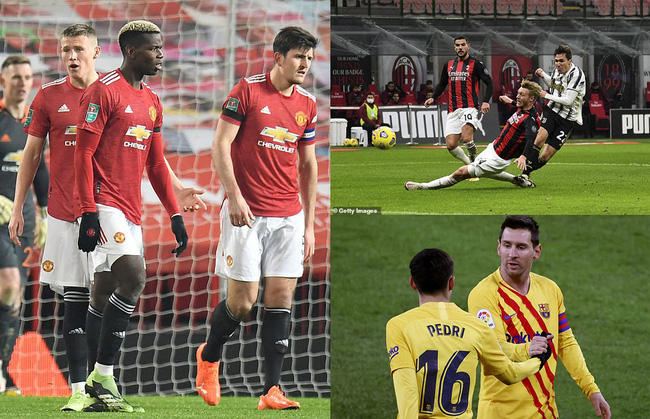 Kết quả bóng đá châu Âu sáng 7/1: Man Utd 0-2 Man City, AC Milan 1-3 Juventus, Athletic Bilbao 2-3 Barcelona