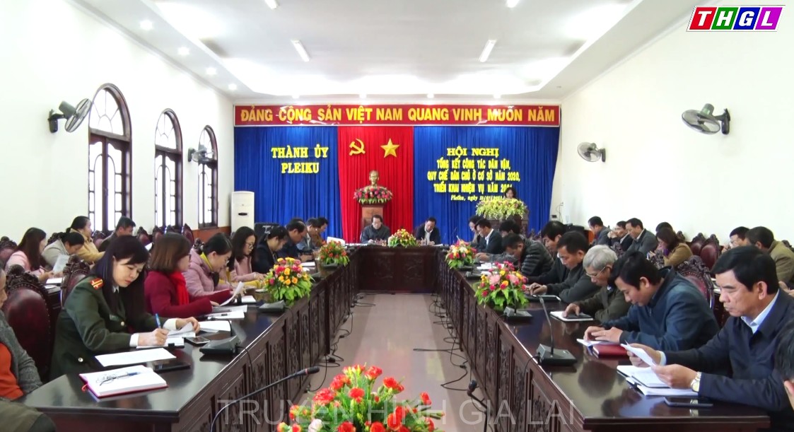 Ban Dân vận Thành ủy Pleiku hội nghị tổng kết công tác dân vận năm 2020, triển khai nhiệm vụ năm 2021