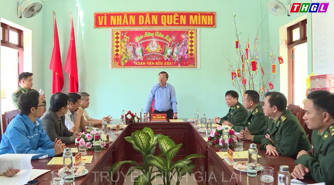 Đồng chí Thái Thanh Bình – Chủ nhiệm Ủy ban Kiểm tra Tỉnh ủy thăm, chúc Tết cán bộ, chiến sĩ biên phòng và các gia đình chính sách, người có công với cách mạng