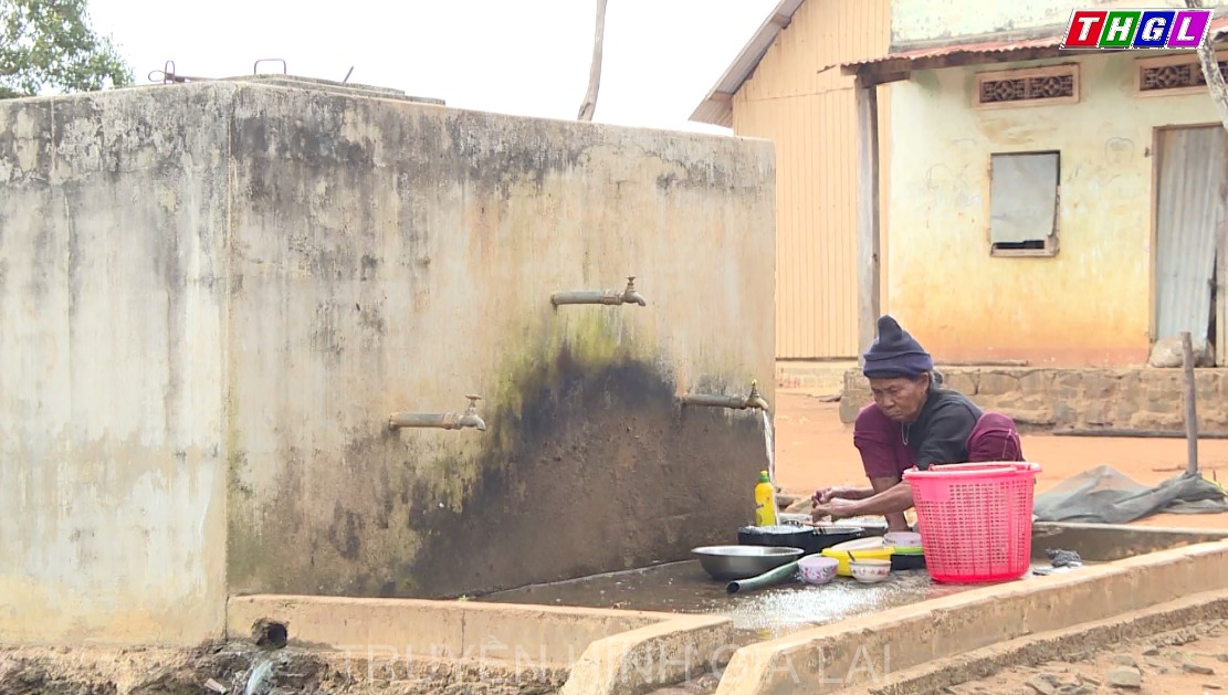 Hiệu quả từ các công trình nước sạch ở xã Kon Chiêng, huyện Mang Yang