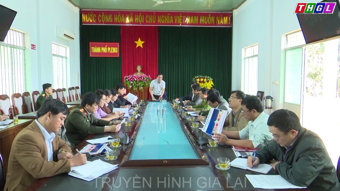 UBND TP.Pleiku họp bàn nội dung tổ chức Đêm hội Giao thừa mừng Xuân Tân Sửu 2021