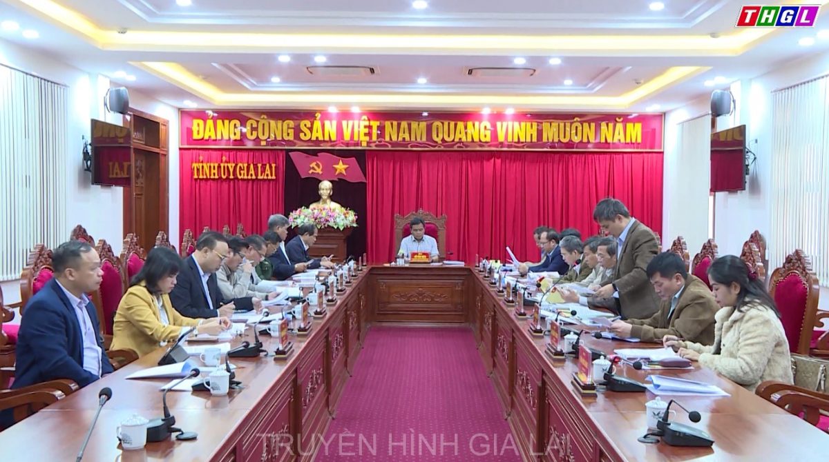 Họp Đoàn đại biểu Đảng bộ tỉnh Gia Lai dự Đại hội đại biểu toàn quốc lần thứ XIII của Đảng