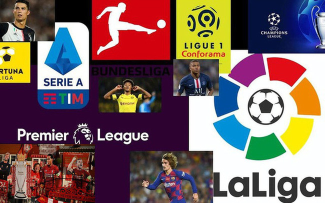 Kết quả, BXH các giải bóng đá VĐQG châu Âu: Ngoại hạng Anh, Bundesliga, Serie A, La Liga, Ligue I