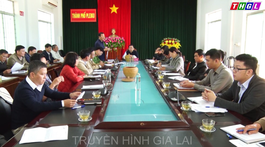 Hội nghị đánh giá kết quả thực hiện công tác kiểm tra, xử lý trật tự đô thị trên địa bàn TP.Pleiku