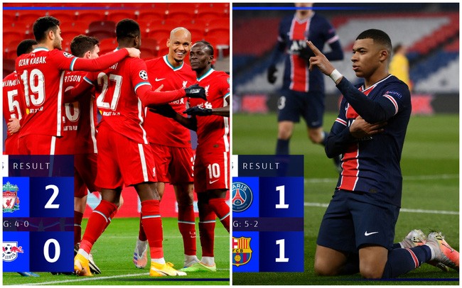 Kết quả Champions League hôm nay: Barca bị loại bởi PSG, Liverpool giành vé vào tứ kết