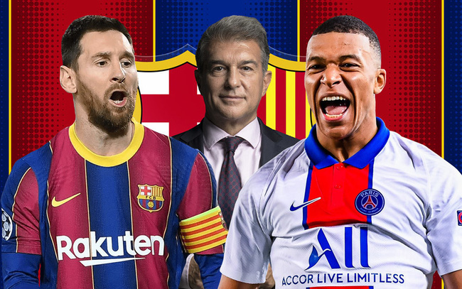 Tân chủ tịch Barcelona quyết giữ Messi, chiêu mộ Mbappe