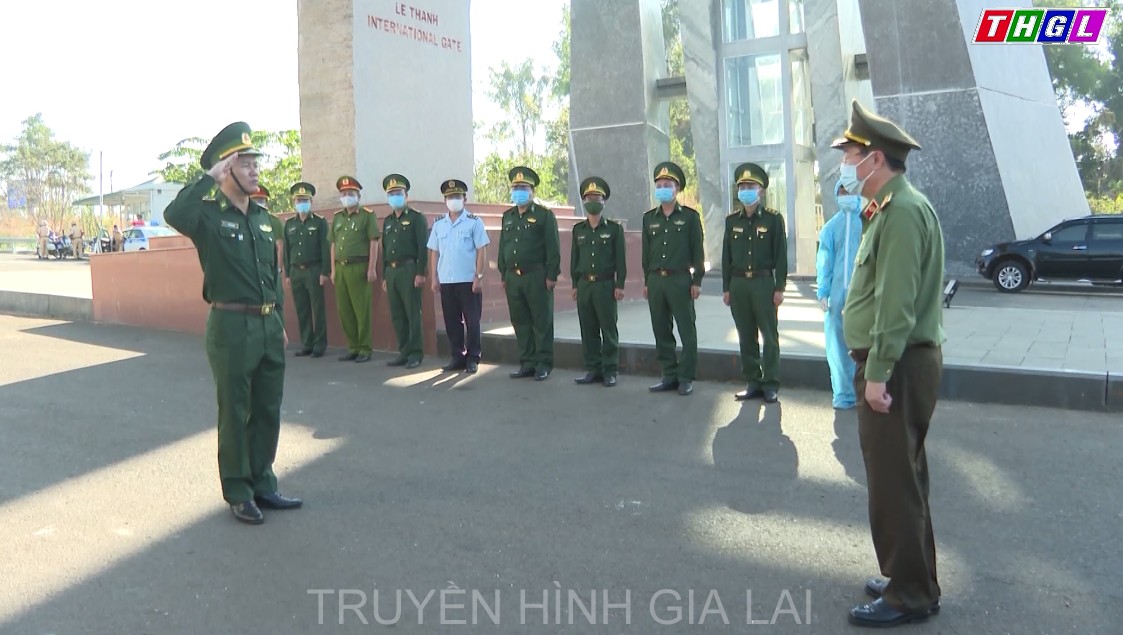 Thượng tướng Bùi Văn Nam –Thứ trưởng Bộ Công an thăm, chúc sức khỏe lãnh đạo, cán bộ, chiến sĩ Đồn Biên phòng Cửa khẩu quốc tế Lệ Thanh, Gia Lai