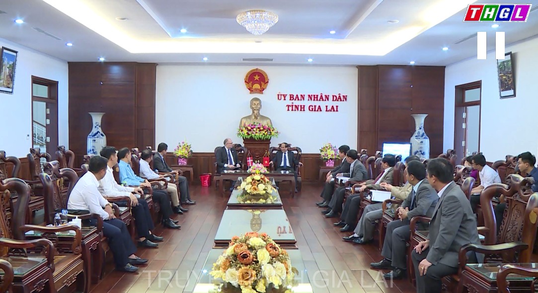 Phó Bí thư Tỉnh ủy, Chủ tịch UBND tỉnh Võ Ngọc Thành tiếp, làm việc với Ngài Kim Hojlund Christensen–Đại sứ Đan Mạch tại Việt Nam