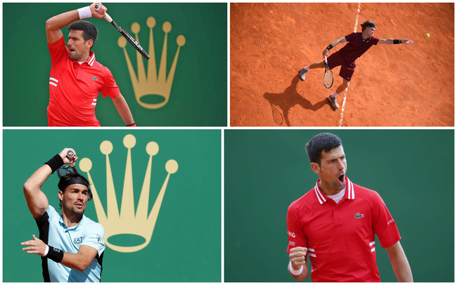 Monte Carlo Masters 2021: Djokovic cùng Fognini, Rublev dễ dàng vào vòng 3