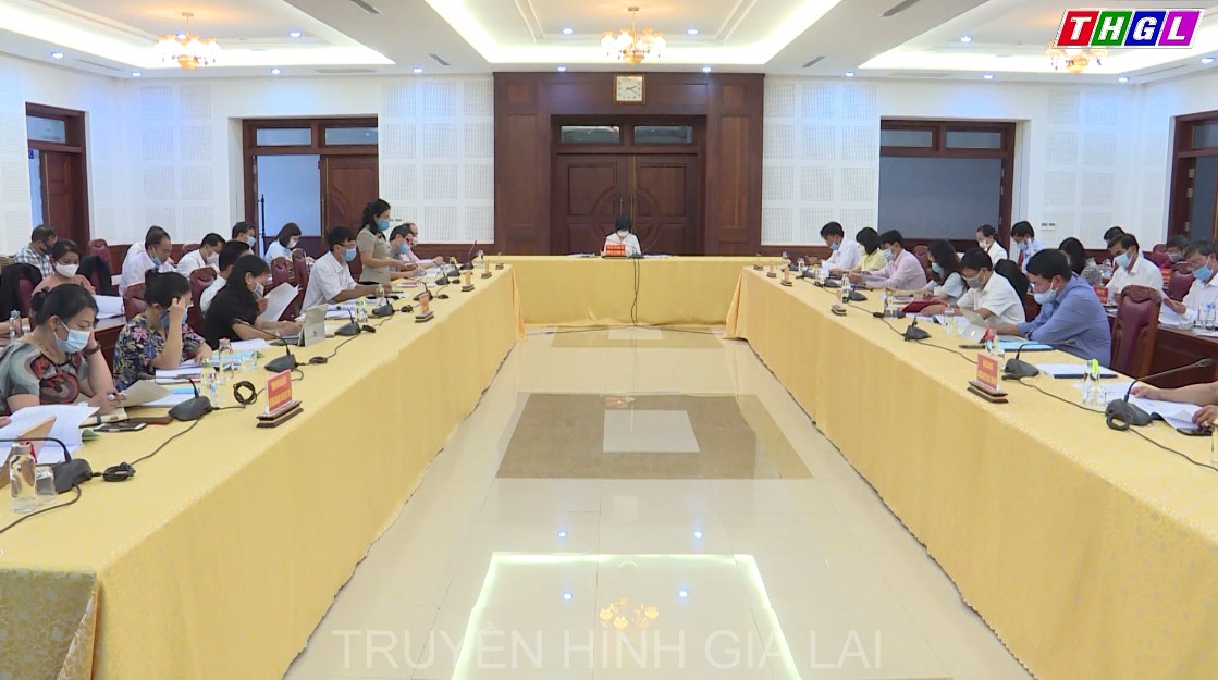 Phó Chủ tịch UBND tỉnh Nguyễn Thị Thanh Lịch chủ trì buổi làm việc đóng góp ý kiến về việc lựa chọn Sách giáo khoa lớp 1, lớp 2 và lớp 6 sử dụng cho năm học 2021-2022