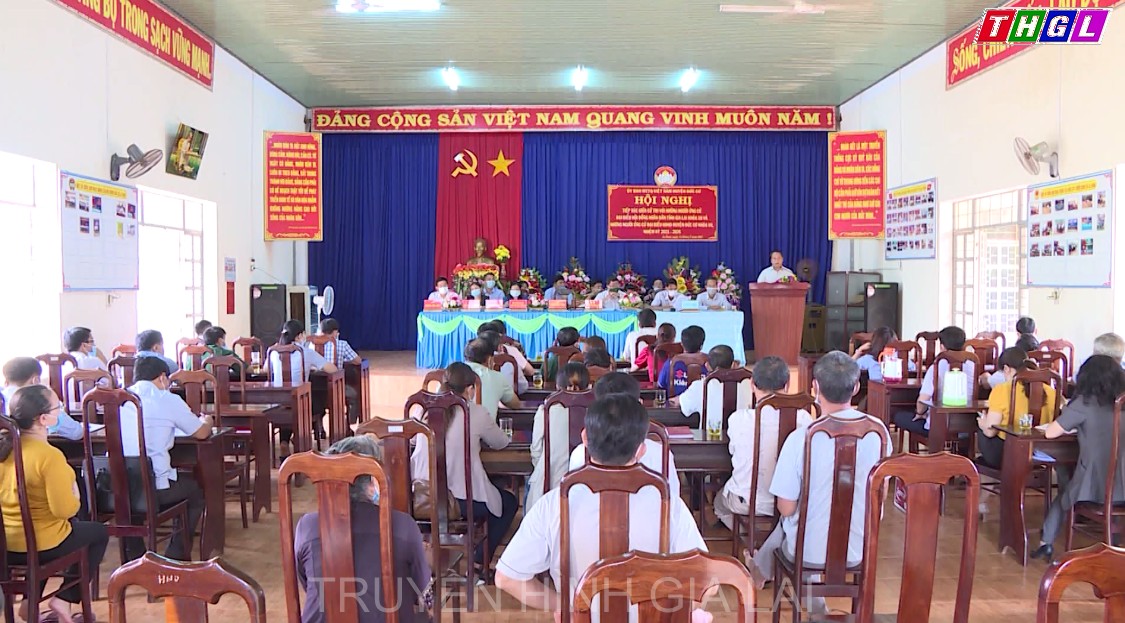 Các ứng cử viên đại biểu HĐND tỉnh Gia Lai khóa XII thuộc Đơn vị bầu cử số 14 tiếp xúc cử tri tại xã Ia Dom và xã Ia Nan, huyện Đức Cơ