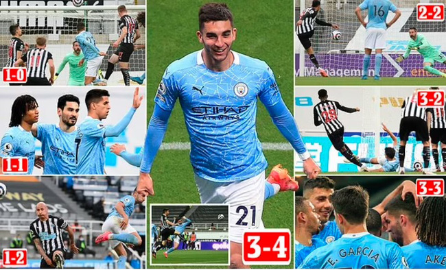 Newcastle 3-4 Man City: Ferran Torres lập hat-trick, MC ngược dòng ngoạn mục