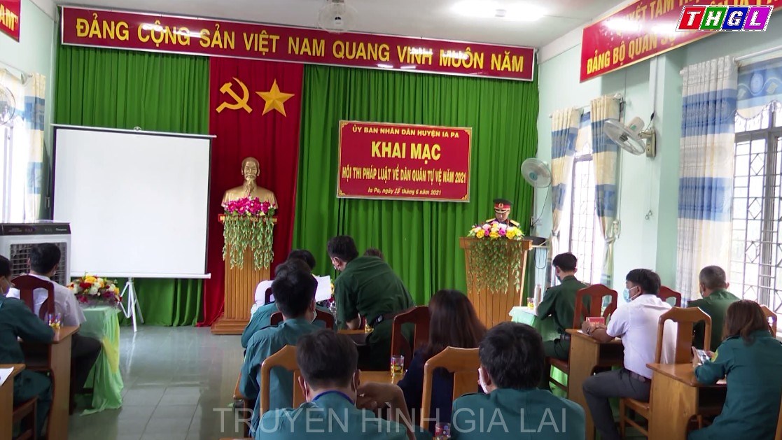 Huyện Ia Pa tổ chức Hội thi pháp luật về dân quân tự vệ năm 2021