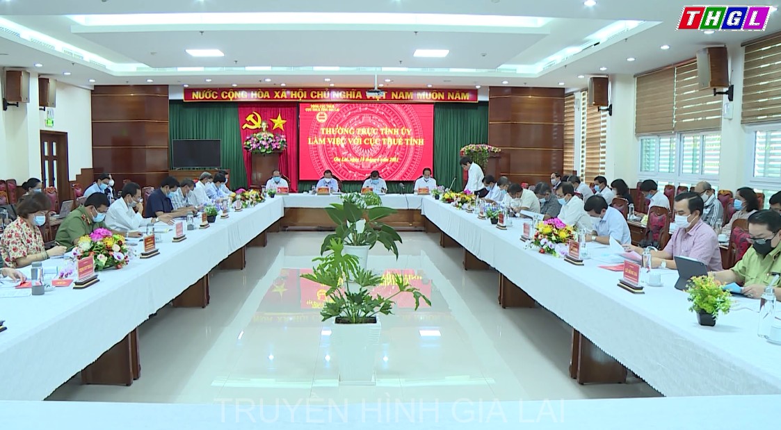 Thường trực Tỉnh ủy làm việc với Cục Thuế tỉnh