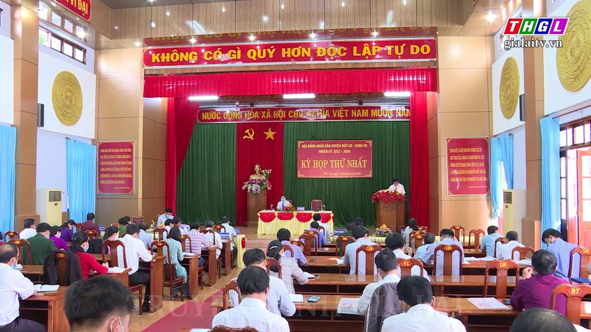 Đồng chí Châu Ngọc Tuấn – Phó Bí thư Thường trực Tỉnh ủy, Chủ tịch HĐND tỉnh dự và chỉ đạo Kỳ họp thứ nhất HĐND huyện Đức Cơ khóa VII