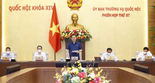 Chủ tịch Quốc hội Vương Đình Huệ chủ trì Phiên họp thứ 57 của Ủy ban Thường vụ Quốc hội