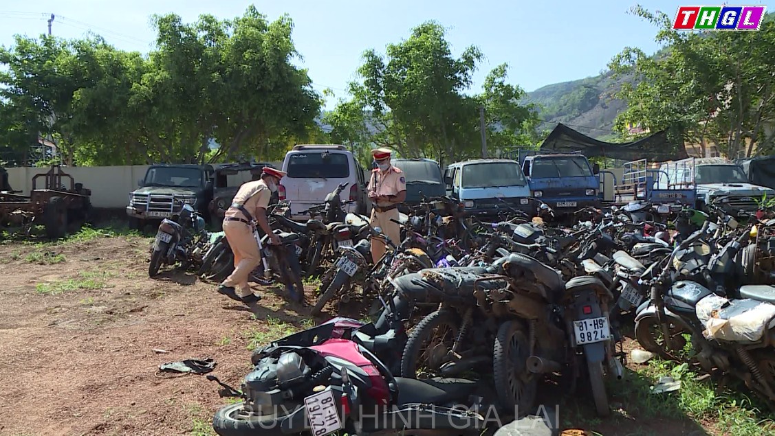 Kbang xử lý nghiêm xe mô tô độ chế hoạt động tại các địa bàn vùng sâu, vùng xa