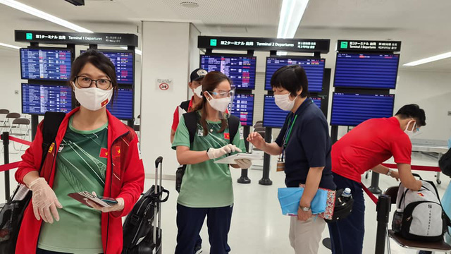 Đoàn Thể thao Việt Nam tham dự Olympic Tokyo 2020 đã đến Nhật Bản