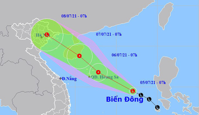 Áp thấp nhiệt đới trên Biển Đông có khả năng mạnh lên thành bão trong 24 giờ tới