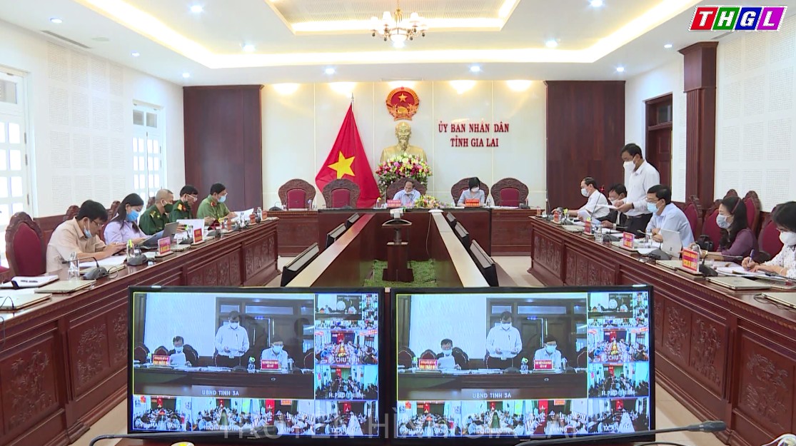 Ban Chỉ đạo tỉnh họp trực tuyến triển khai các phương án phòng chống dịch Covid-19