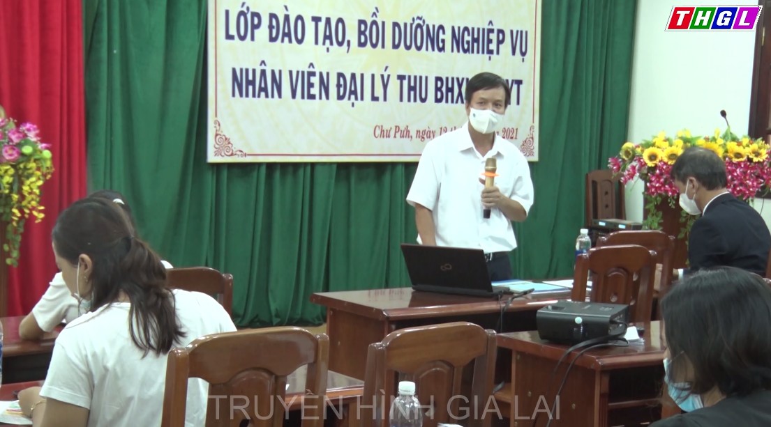 Chư Pưh tổ chức đào tạo, bồi dưỡng nghiệp vụ cho nhân viên đại lý thu Bảo hiểm xã hội tự nguyện, Bảo hiểm y tế hộ gia đình