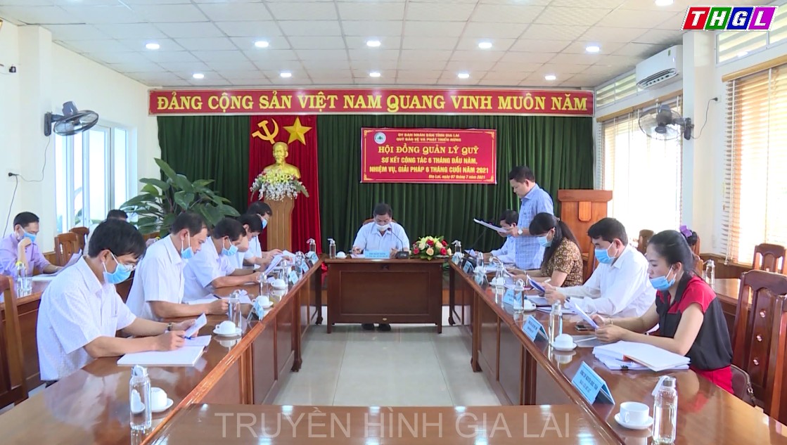 Hội đồng Quản lý Quỹ Bảo vệ và Phát triển rừng tỉnh Gia Lai  sơ kết 6 tháng đầu năm, triển khai nhiệm vụ 6 tháng cuối năm 2021