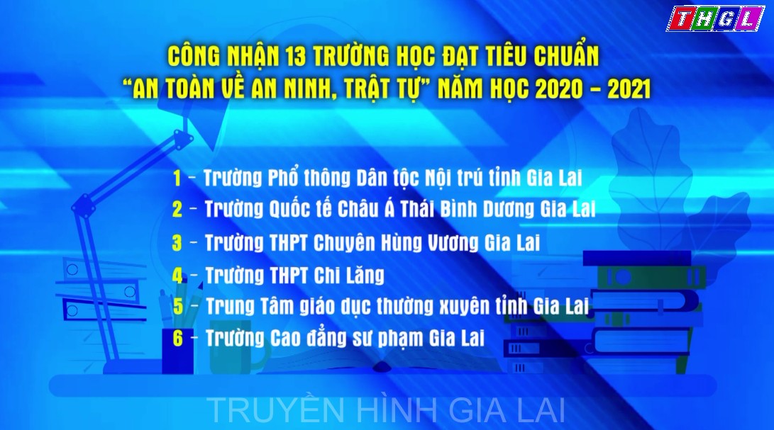 Công nhận 13 trường học đạt tiêu chuẩn “An toàn về an ninh, trật tự” năm học 2020-2021