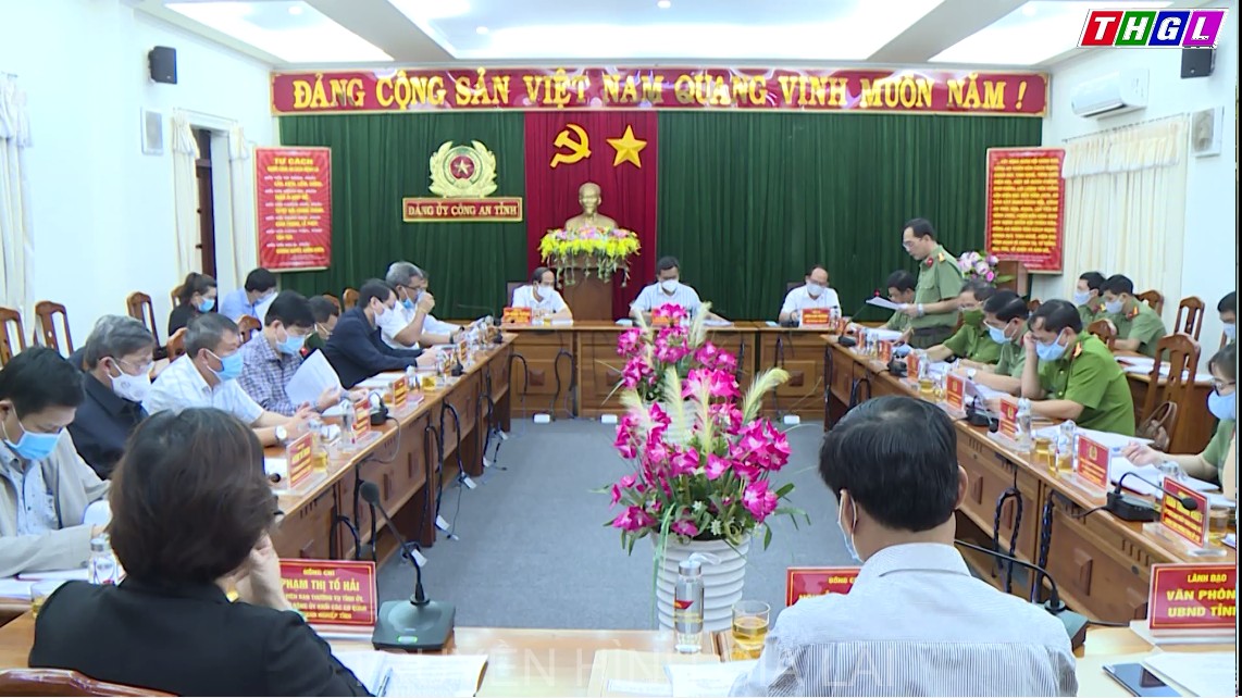 Ban Thường vụ Tỉnh ủy làm việc với Ban Thường vụ Đảng ủy Công an tỉnh 