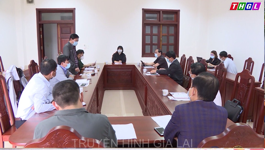 Đồng chí Nguyễn Thị Thanh Lịch – Phó Chủ tịch UBND tỉnh chủ trì cuộc họp khẩn cấp liên quan đến ca dương tính với SARS – CoV – 2 trên địa bàn Tp. Pleiku