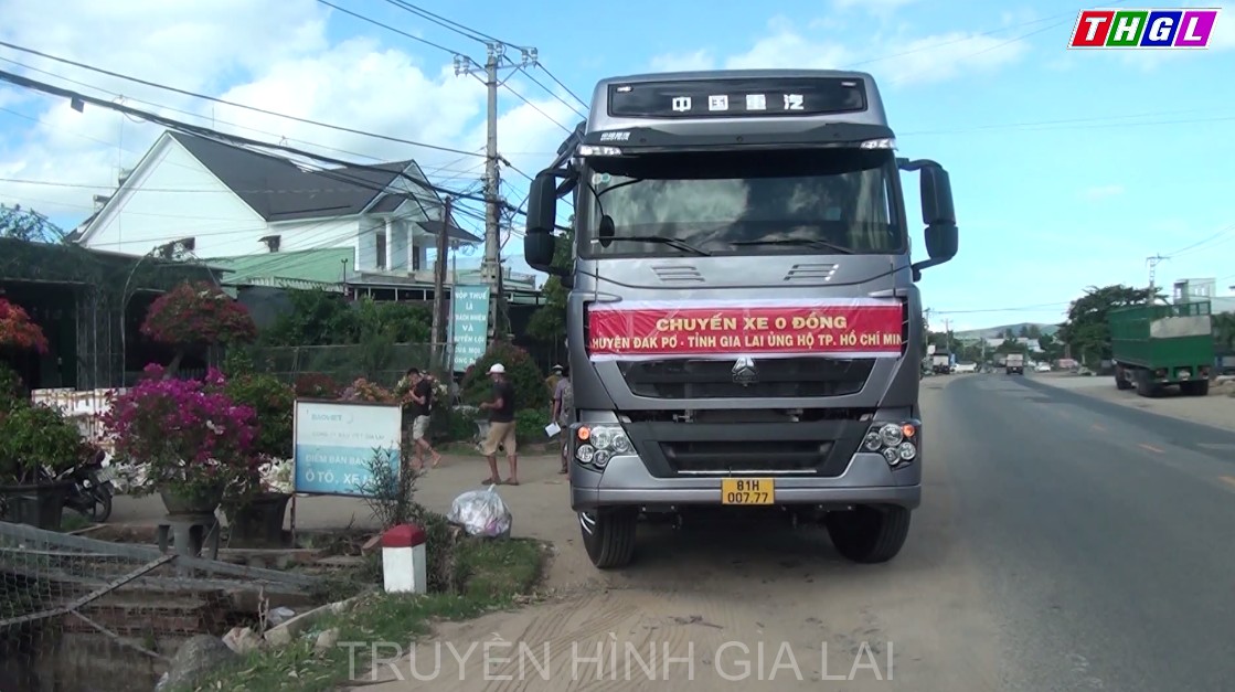 Đak Pơ- huy động 20 tấn rau củ ủng hộ cho Sài Gòn